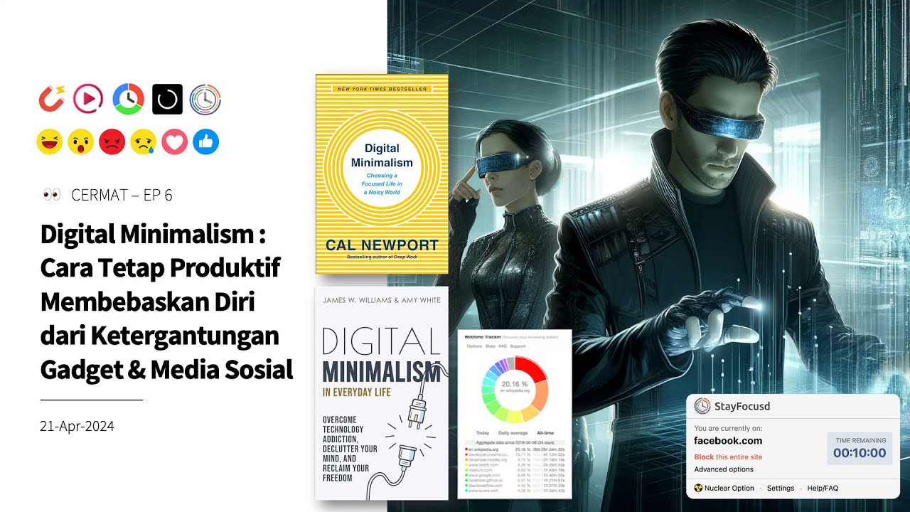 CERMAT Ep6 (Slide) – Digital Minimalism : Cara Tetap Produktif Membebaskan Diri dari Ketergantungan Gadget & Media Sosial