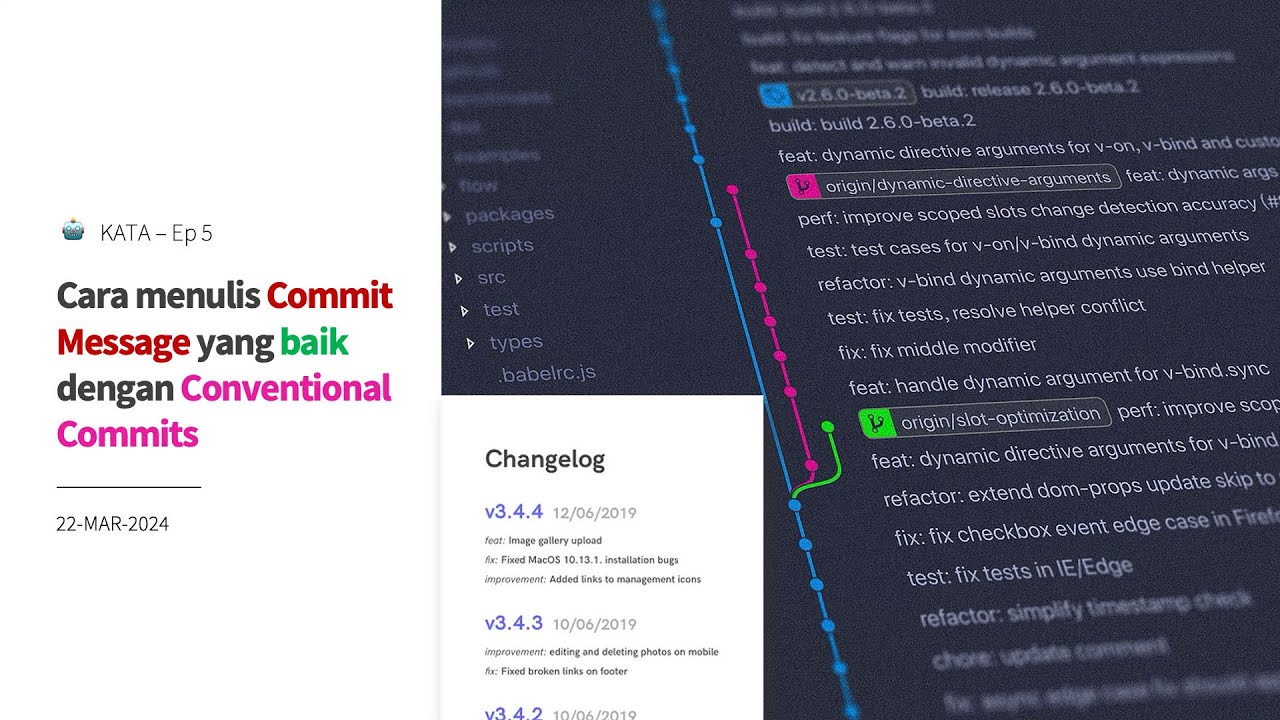 KATA Ep5 (Slide) – Cara menulis Commit Message yang baik dengan Conventional Commits