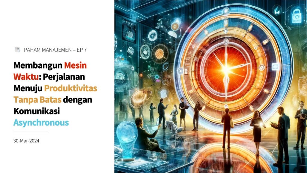 PAHAM MANAJEMEN Ep7 (Slide) – Membangun Mesin Waktu: Perjalanan Menuju Produktivitas Tanpa Batas dengan Komunikasi Asynchronous